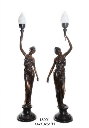 Pair of Maiden Lamps