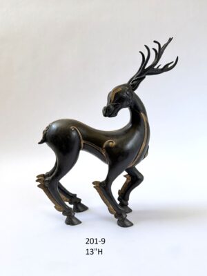 201-9 Thai Mythical Deer Bronze Sculpture Hero