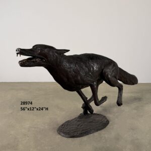 Coyote Running on Base, Life-Size - 56"L