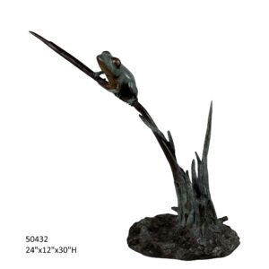 Frog on Branch Fountain - 30"H