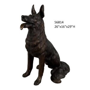 Sitting German Shepherd, Life-Size - 29"H
