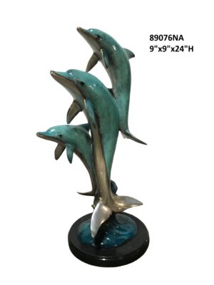 3 Dolphins Jumping - 24"H