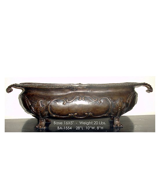 Footed Oblong Bowl