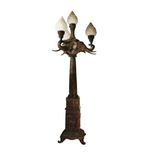 Elephant Head Lamp Post - 117"H