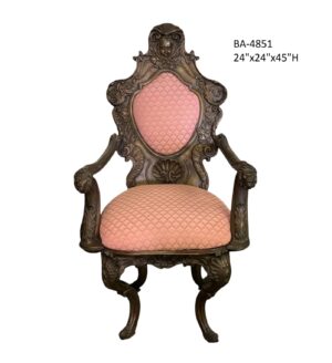 Lion-Crested Armchair - 45"H