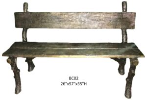 Bronze Bench - 57"L
