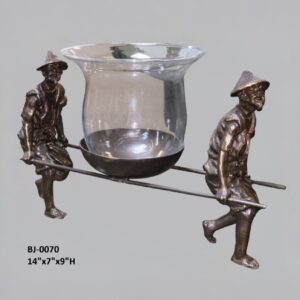 Palanquin Carriers Bowl - 14"L