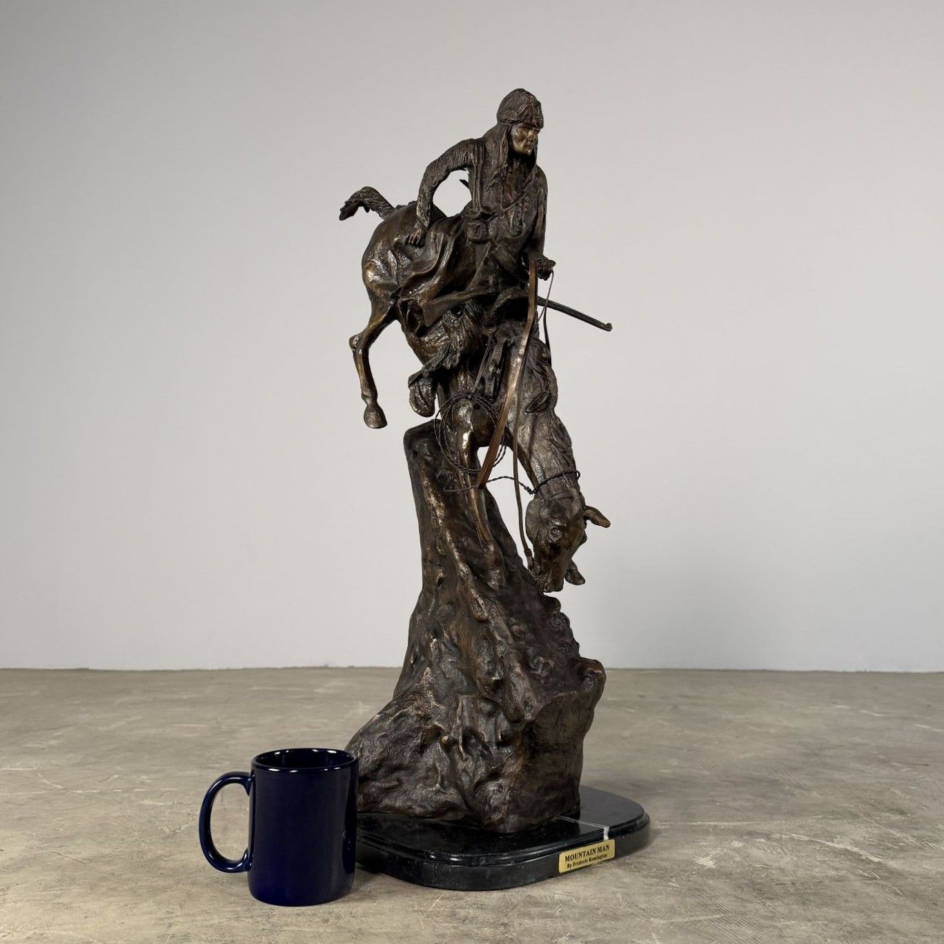 Mountain Man, After Remington - 28"H - Image 5