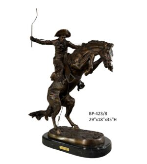 Bronco Buster, After Remington - 35"H