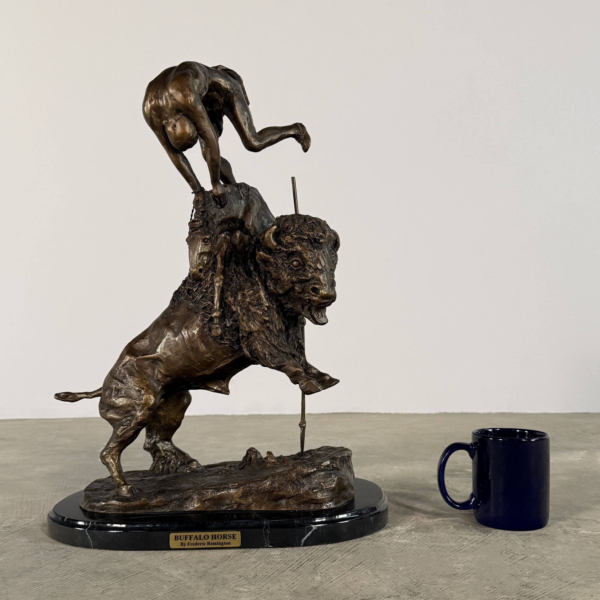 Buffalo Horse, After Remington - 20"H - Image 7