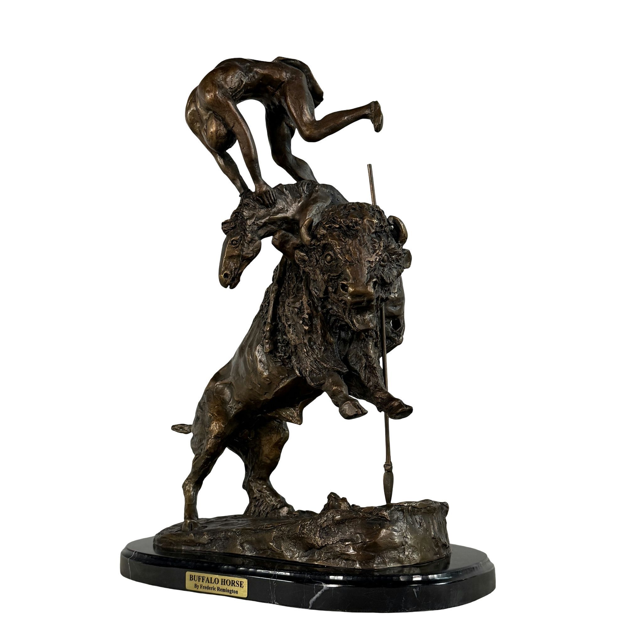 Buffalo Horse, After Remington - 20"H - Image 8