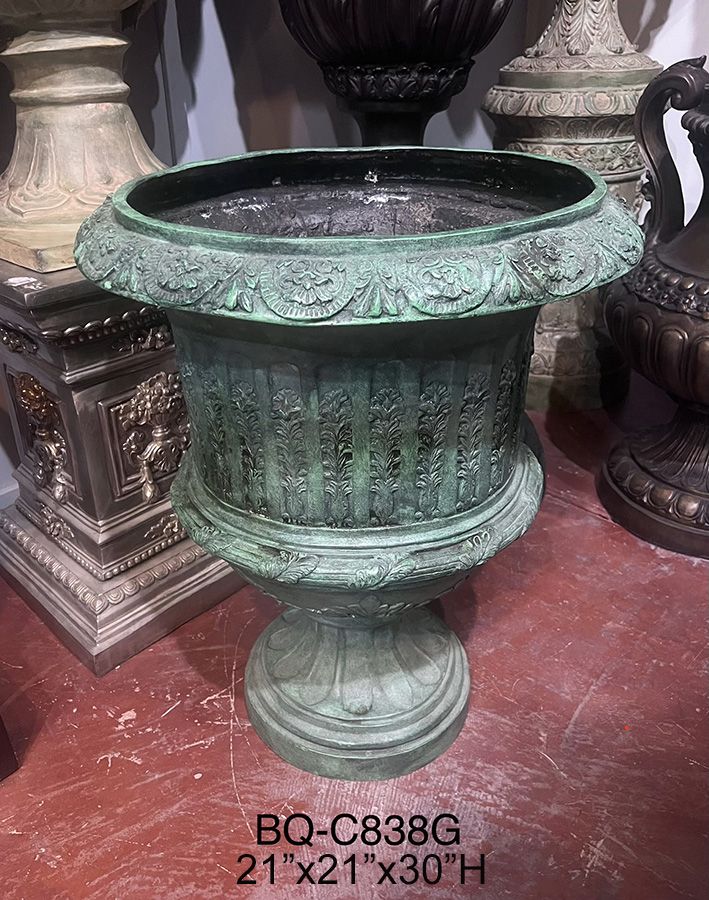 Urn with Flower Design