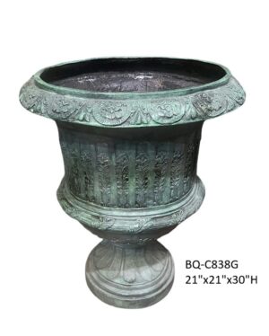 Urn with Flower Design - 30"H