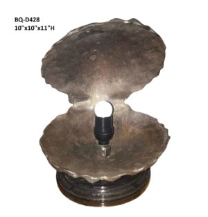 Sea Shell Clam Lamp - 11"H