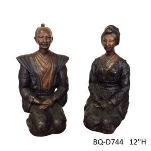 Japanese Samurai and Geisha - 12"H
