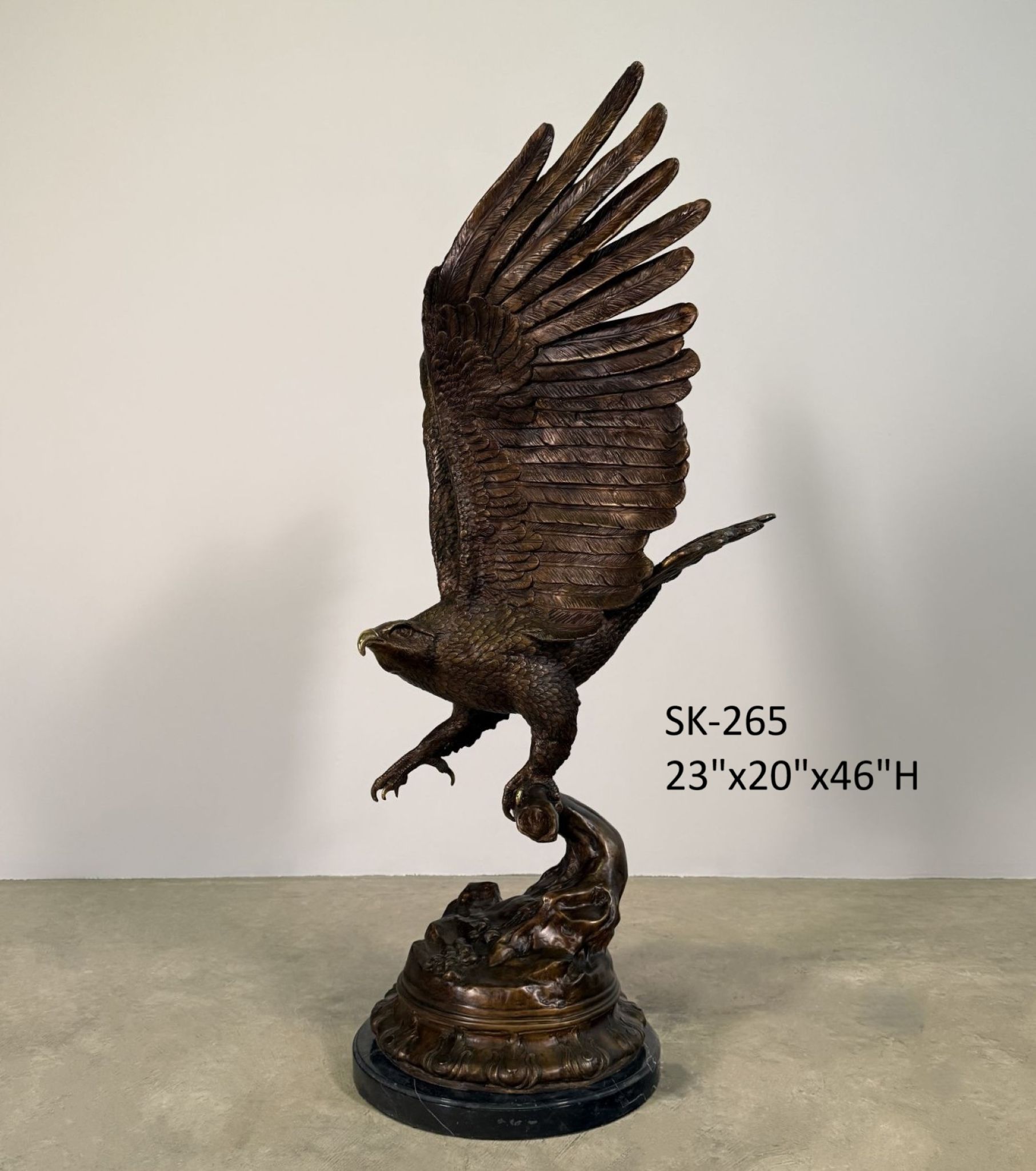 SK-265 Eagle By Jules Moigniez Bronze Sculpture