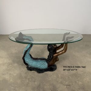 Mermaid with Round Glass Top