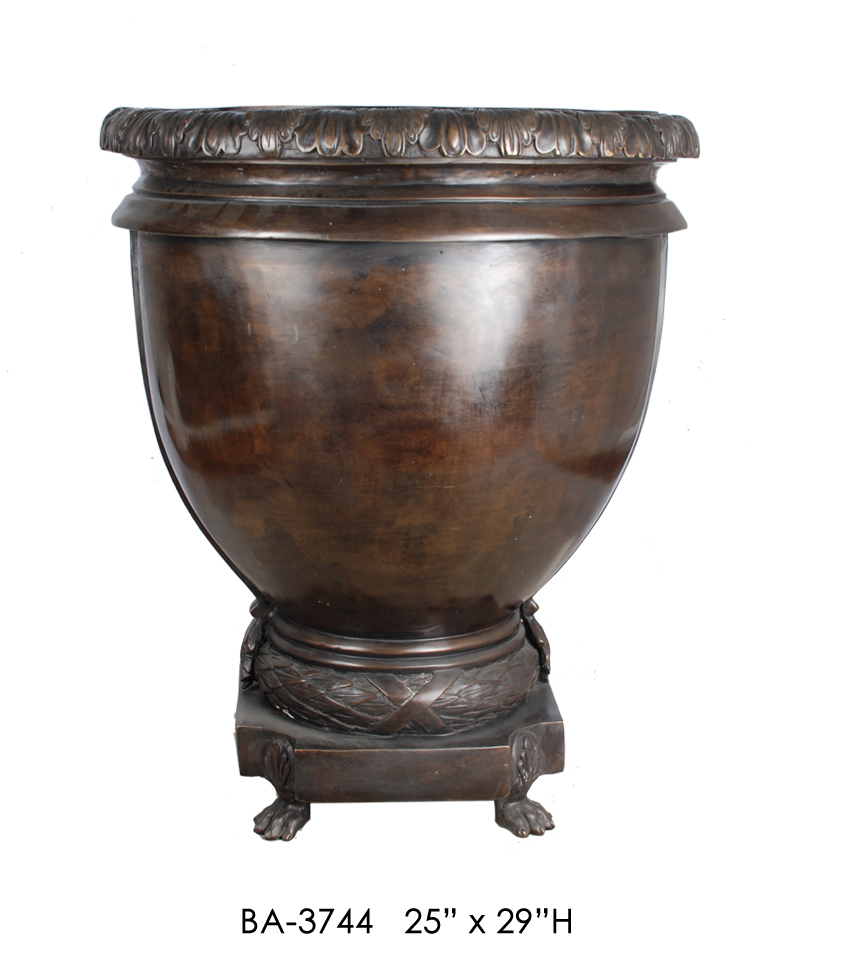 Smooth and Plain Footed Urn Bronze Fountains