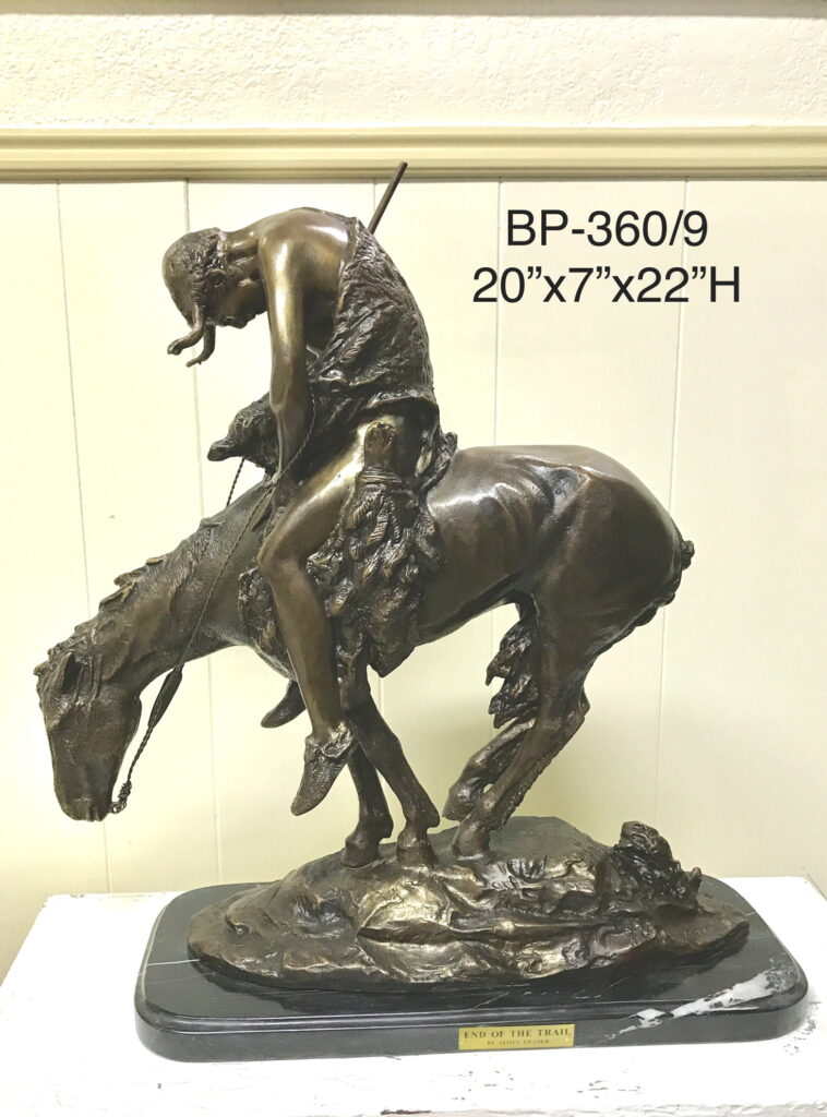 End of the Trail Bronze Statues and Fountains