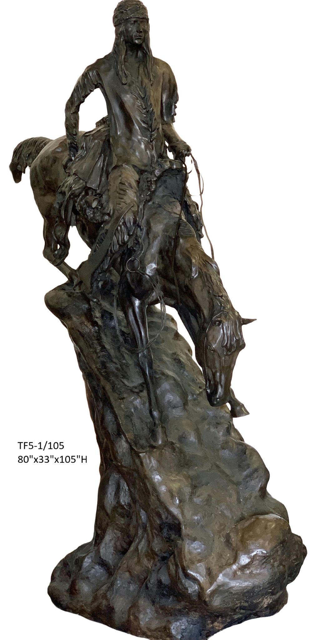 The Mountain Man, After Remington, Monumental - 105"H