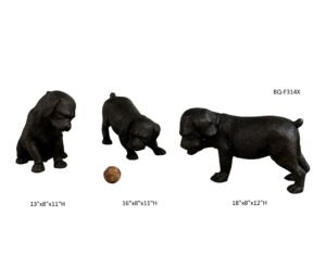 Set of Three Puppies - 12"H