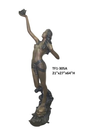 Sea Lady with Shell Fountain - 64"H