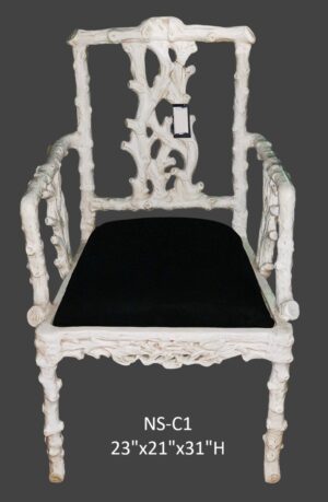 Coastal Coral Chair - 31"H