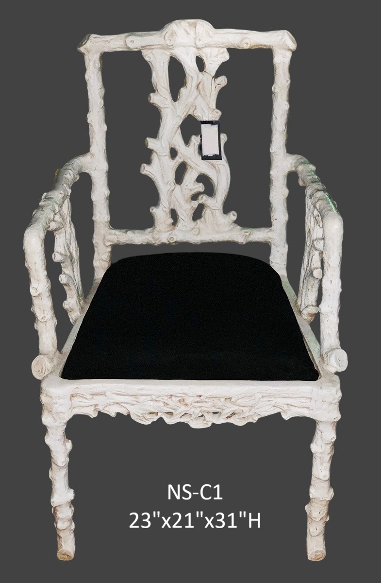 Coastal Coral Chair - 31"H