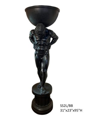 Atlas Holding up Bowl - 95 in H
