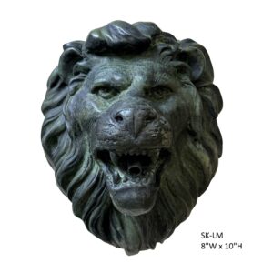 Lion Mask Wall Fountain - 10"H