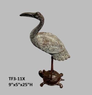 Crane on Turtle - 25"H