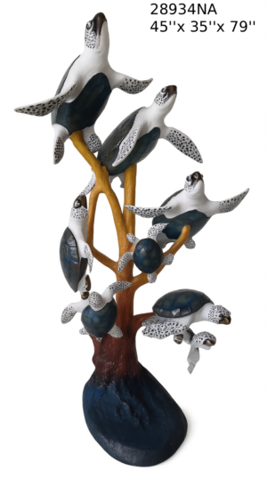 Eight Turtles Fountain - Special Patina