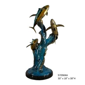 3 Fish Swimming - 38"H