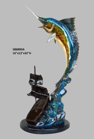 Swordfish with Boat - 32"H