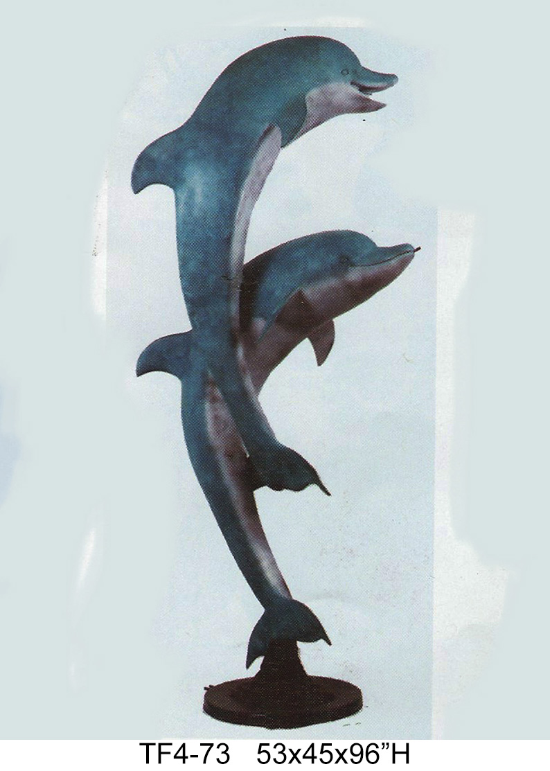 Two-Dolphin Upright Fountain