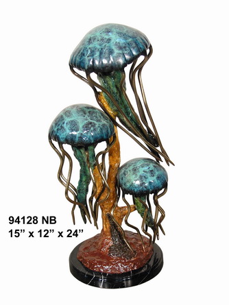 3 Jellyfish, Special Patina - 24 in H