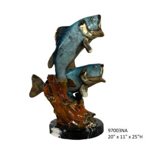 2 Seabass, Special Patina - 25"H